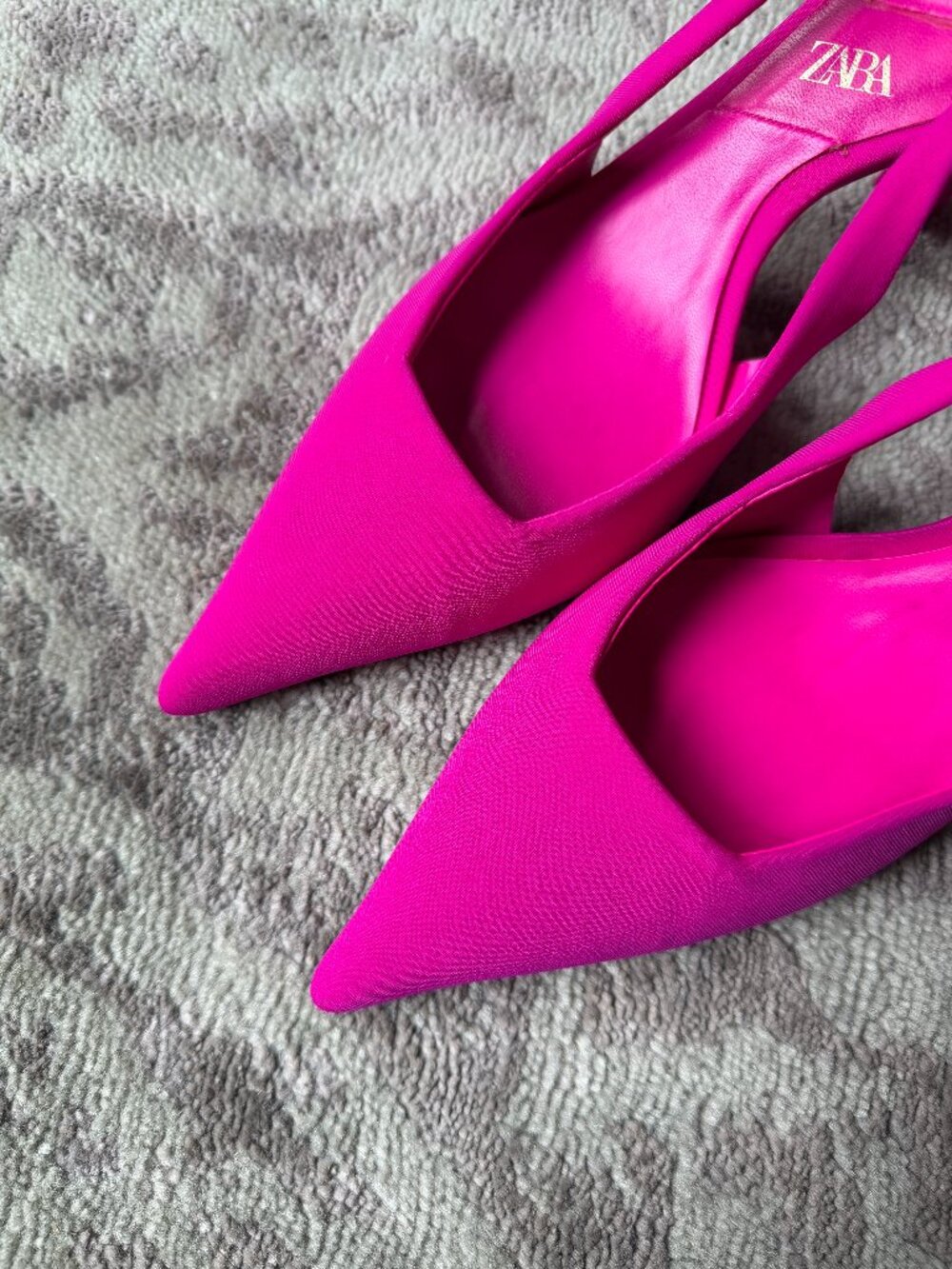 ZARA Fuchsia Slingback Heels - Picture 8 of 12